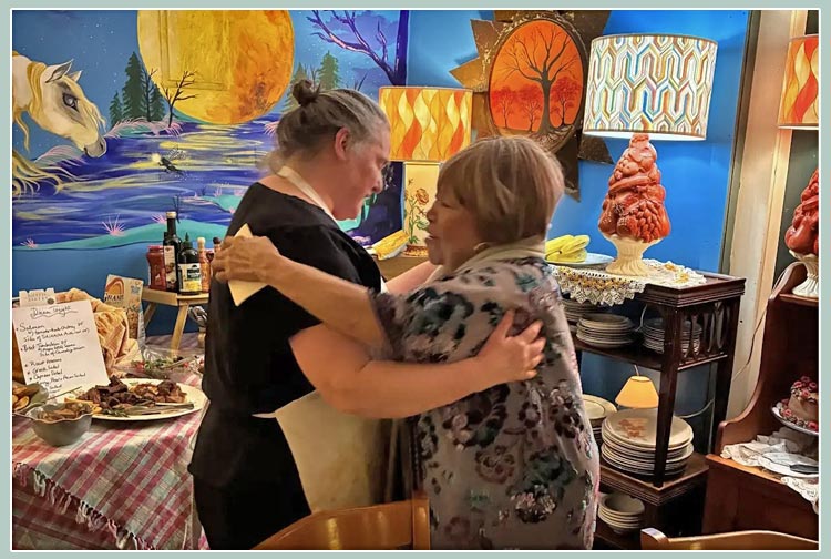 Carol Noonan and Mavis Staples